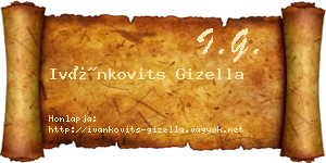 Ivánkovits Gizella névjegykártya