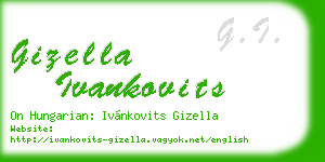 gizella ivankovits business card